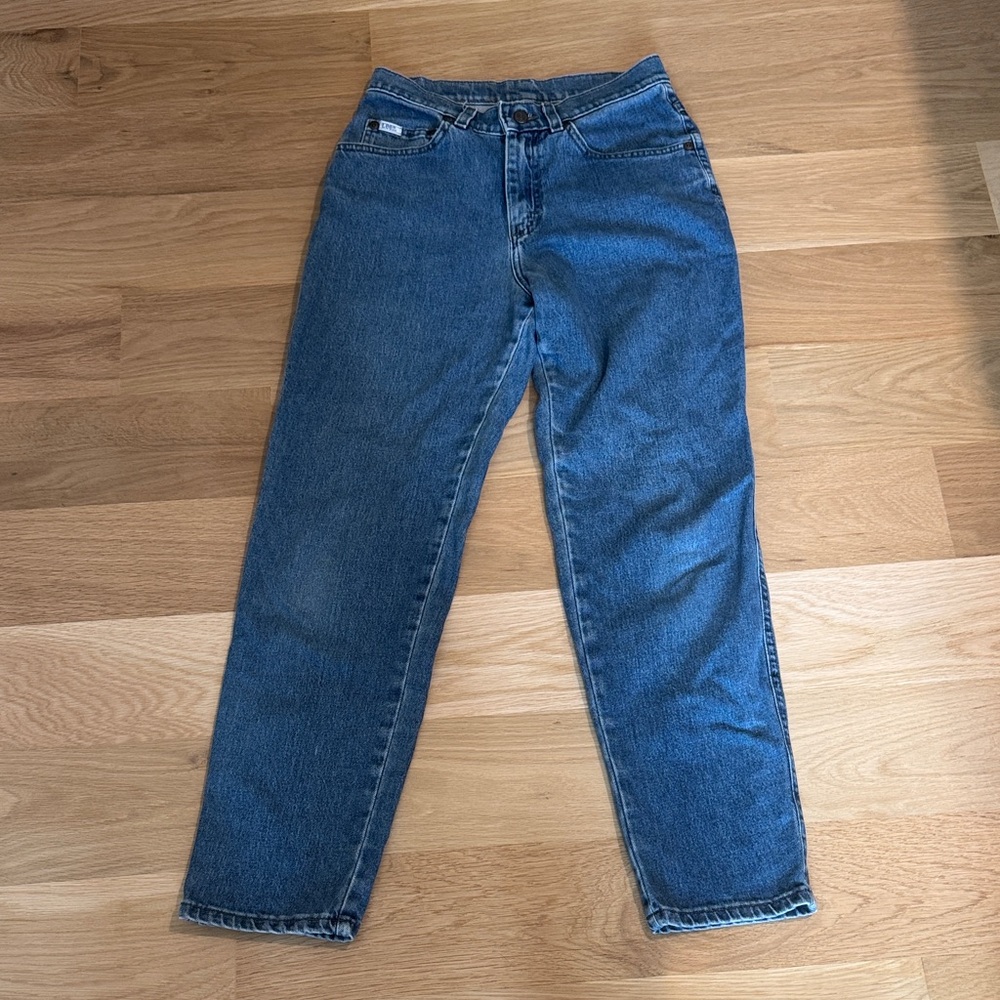 Vintage Lee Women's Straight Leg Blue Jeans